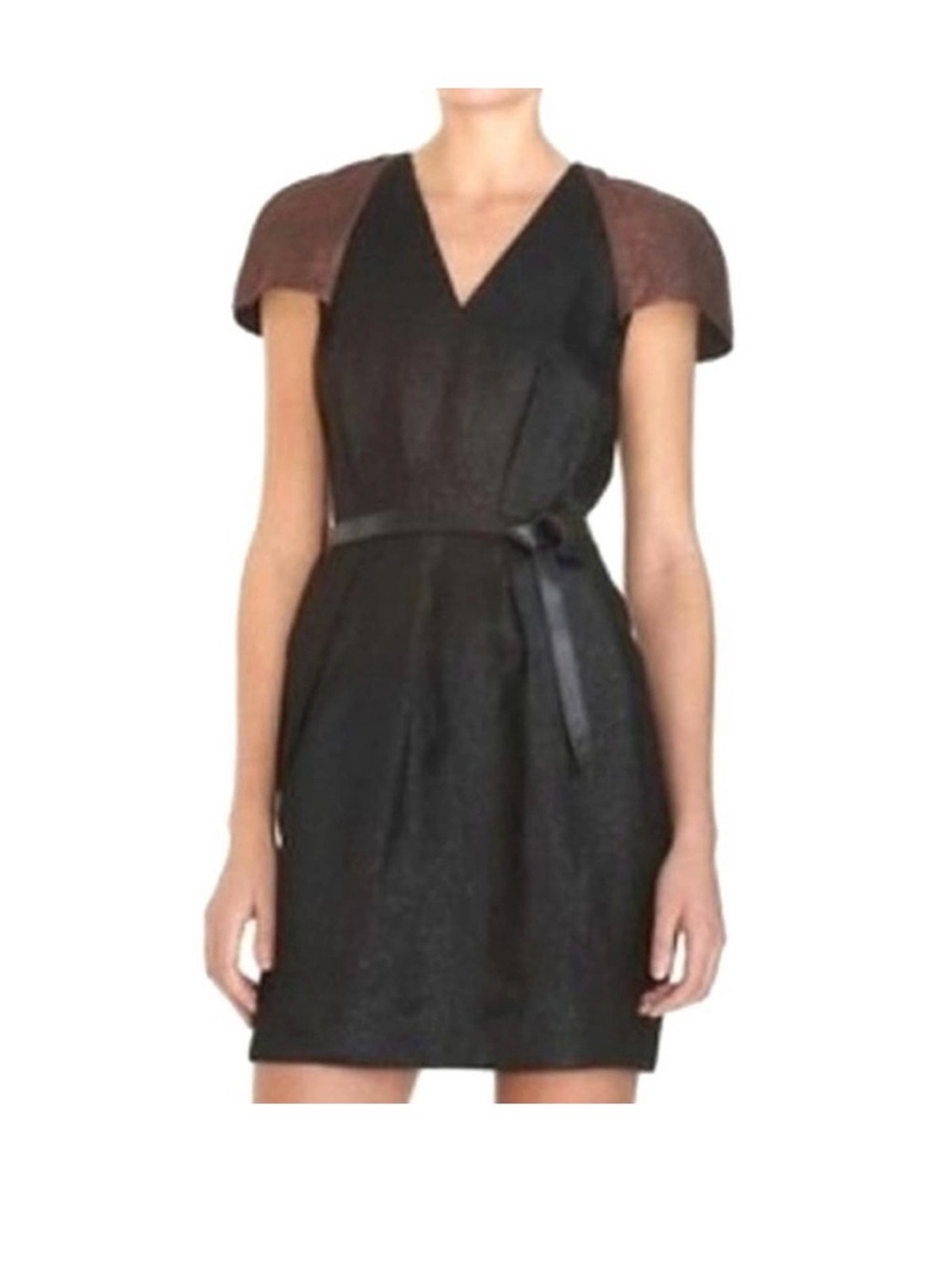 NWT Philip Lim black and bronze party dress 8 (no belt)